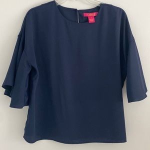 Catherine Malandrino navy blouse